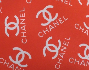 Chanel Inspired Designer Print Spandex Fabric By The Yard