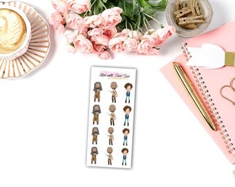 Zombie killers Part 2/The Walking Dead inspired kiss-cut planner stickers || Erin Condren Life Planner, Kikki K, Plum Paper Planner