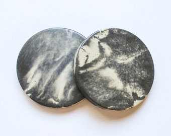 Marble coasters - Concrete coasters - Modern coasters - Cement coasters - Marble Concrete - Marble cement - Home decor - Concrete decor