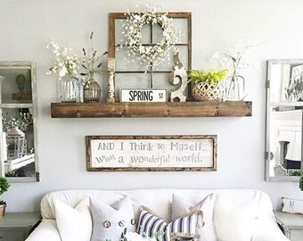 Farmhouse 6 pane wood window frame - old wood window farmhouse frame,country style window,wood window sash farmhouse decor,farmhouse kitchen