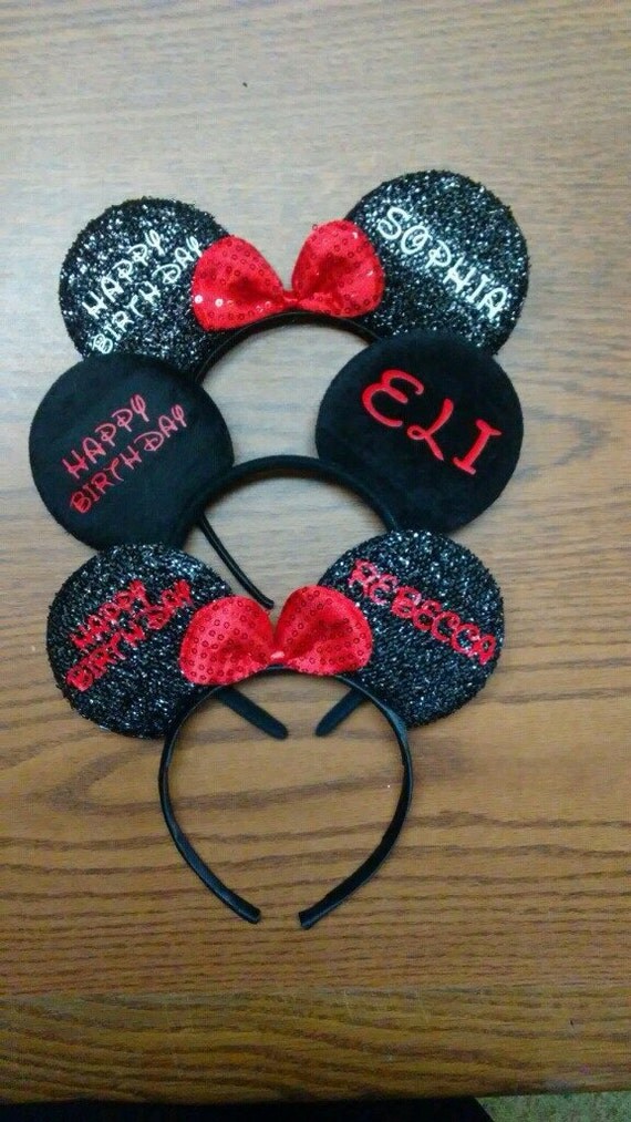 Disney World Ears Mickey Mouse Ears Mickey Mouse by CustomHolidays