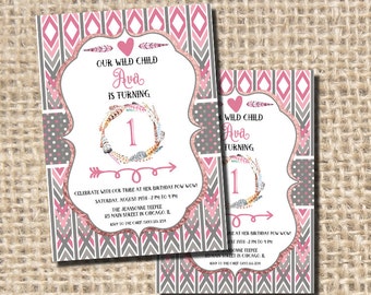 Tribal invitation | Etsy