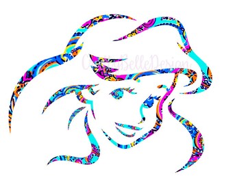 Ariel Disney Decal | Disney Decal | The Little Mermaid Decal | Mermaid Decal | Disney Car Decal | Disney Macbook Decal | Disney Princess