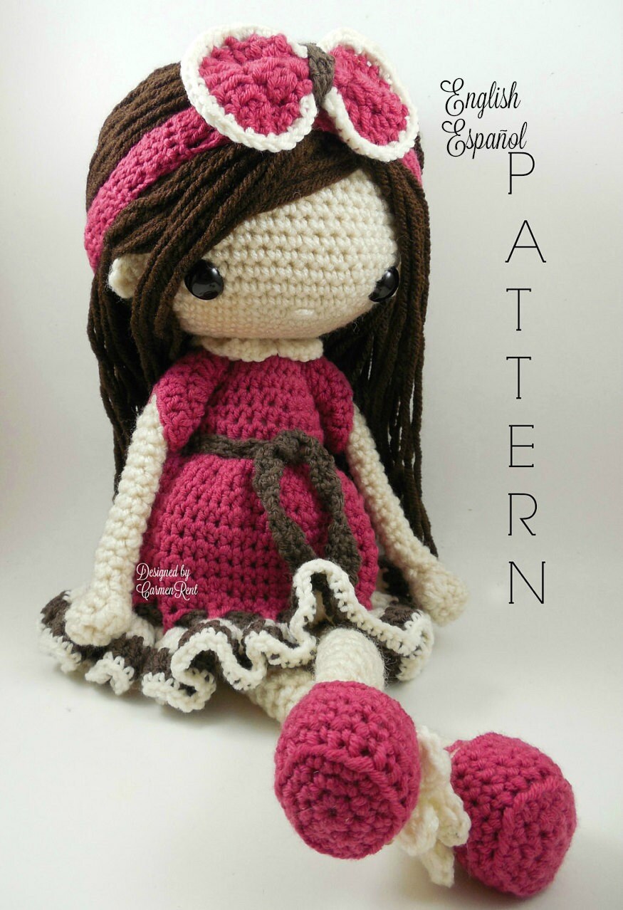 NathalieAmigurumi Doll Crochet Pattern PDF from CarmenRent on Etsy Studio