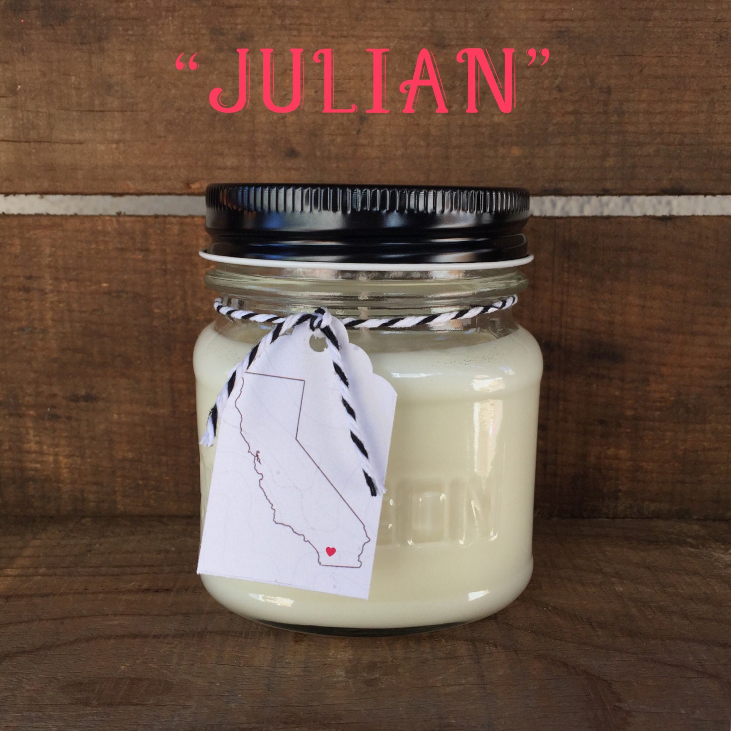 Julian Scented Soy Candle California Apples