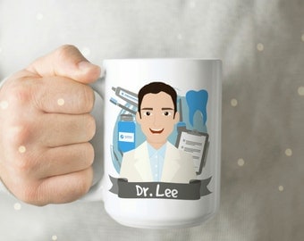 Personalized Gift for Dentist - Dentist Mug - Dentist Cup - Cute Dentist Cup - Dentist Gift - Personalized Dentist Gift - Gift for Dentist