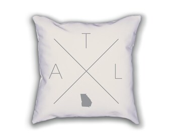 atlanta pillow | etsy atlanta pillow | etsy