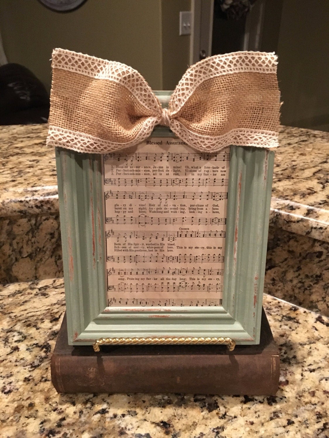Hymnal FrameFramed HymnShabby Chic DecorVintage HymnHymnal