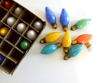 vintage christmas light bulbs christmas tree lights retro christmas decor