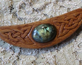 Anniversary gift for wife viking jewelry witch jewelry Celtic jewelry Labradorite necklace Labradorite pendant Celtic necklace Celtic pendan