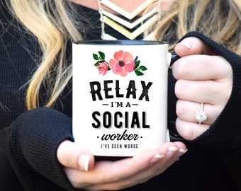 Social Worker Mug, Social Worker Gift, Coworker Gift, Coffee Mug, Social Work Gift, Social Work Mug, Funny Social Worker Gift