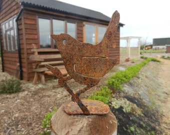 Rusty Bird 6 designs / Bird Garden gift / Bird Silhouette / Metal garden decor / Bird Art / Rusty Bird Fence Topper \ Bird gift Woodpecker