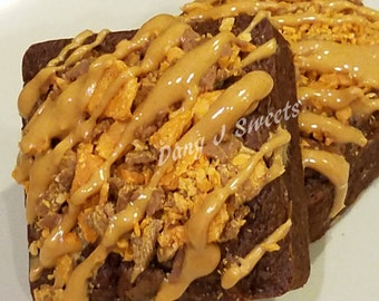 Butterfinger Peanut Butter Chip Brownies *Free Shipping*