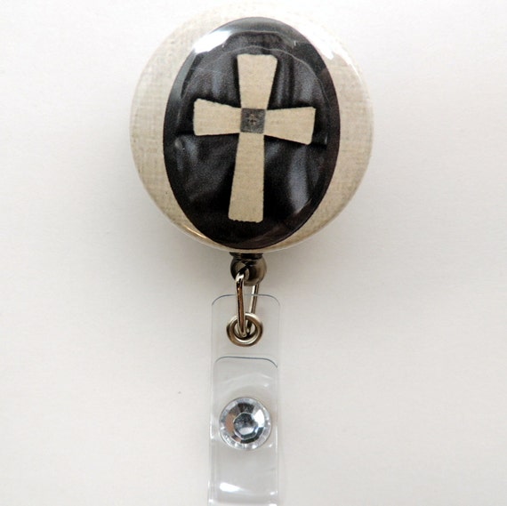 Cross Badge Reel Minister Badge Reel Preacher Badge Reel