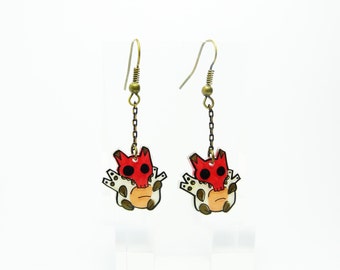 Earrings: pigs Mystics
