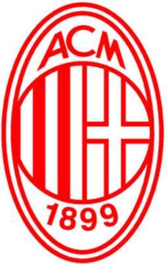 Vinyl Decal Sticker - AC Milan Decal for Windows, Cars, Laptops, Macbook, Yeti, Coolers, Mugs etc