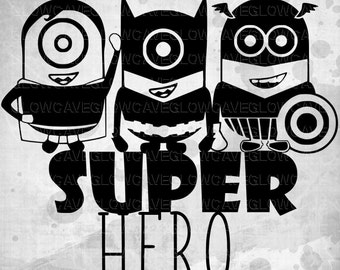 Despicable Me Minions, SVG Files, png Files, minion clipart, Despicable me svg, minion clip art, Minion SVG, svg files for Silhouette,cricut