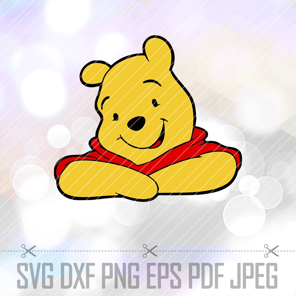 Winnie the Pooh Layered SVG DXF Eps Cut Files Cricut Designs