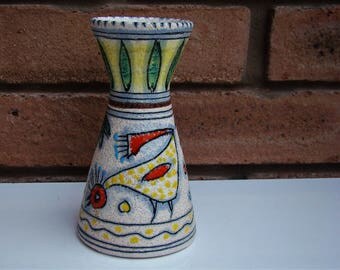 Stunning and Unusual FRATELLI FANCIULACCI CHICKEN Vase c1950s/60s Florence Italy Approx 14.4cm 5 5/8"