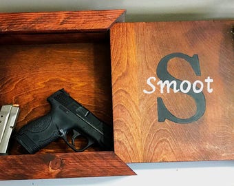 Hidden Gun Compartment | Gun Concealment | Hideaway Box | Gun Hideaway | Valuables Hideaway | Home Security | Gifts for Him |
