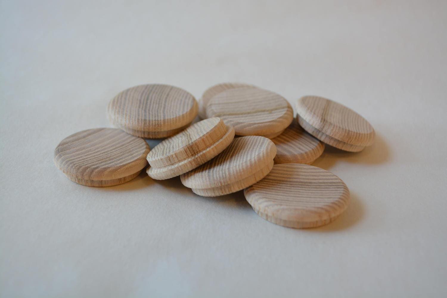 Set Of 10 Wooden Plugs Mushroom Plugs Ash Plug Screw Hole