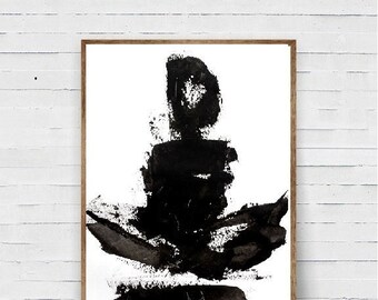 Téléchargement numérique, Art contemporain, décoration murale, Printable Wall Art, noir et blanc Decor, Art moderne,, décoration d’intérieur