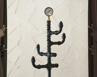 Metal Pipe Coat Rack Stand - Coat Hall Stand Steel Pipe - Industrial Coat Rack Stand