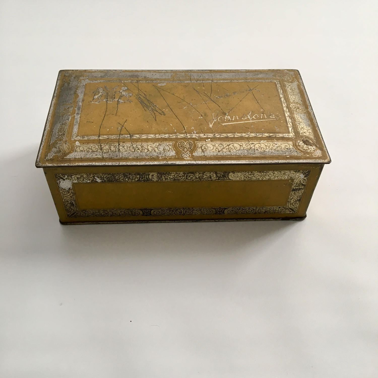 Vintage Metal Johnston's Chocolate Box