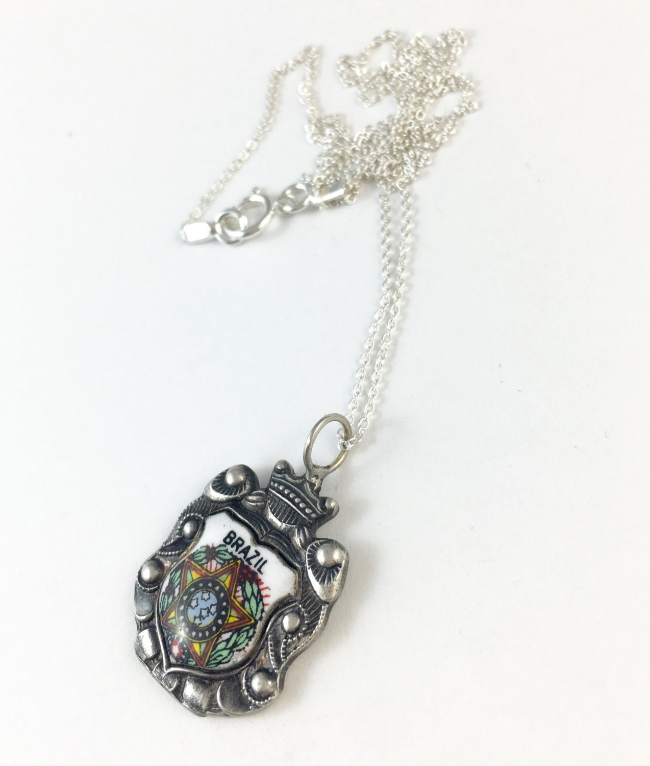 Brazil Necklace Brazil Souvenir Brazil Woman Brazil Charm