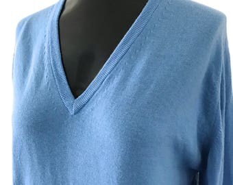 Vintage John Smedley 100% Wool Pullover V-Neck Sweater, Vintage Sweater, V-Neck Sweater, Pullover, Wool Sweater, John Smedley, Sweater