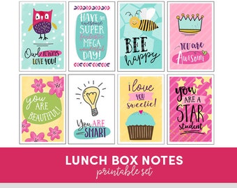Lunch Box Notes - Printable - Set of 9 - Kids Love Coupons - Back to School