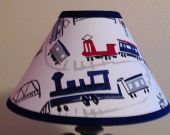 Trains Children's Fabric Lamp Shade