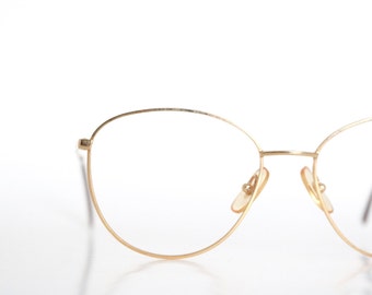 AS IS - DAMAGED Vintage Gold Wire Eyeglass Frames
