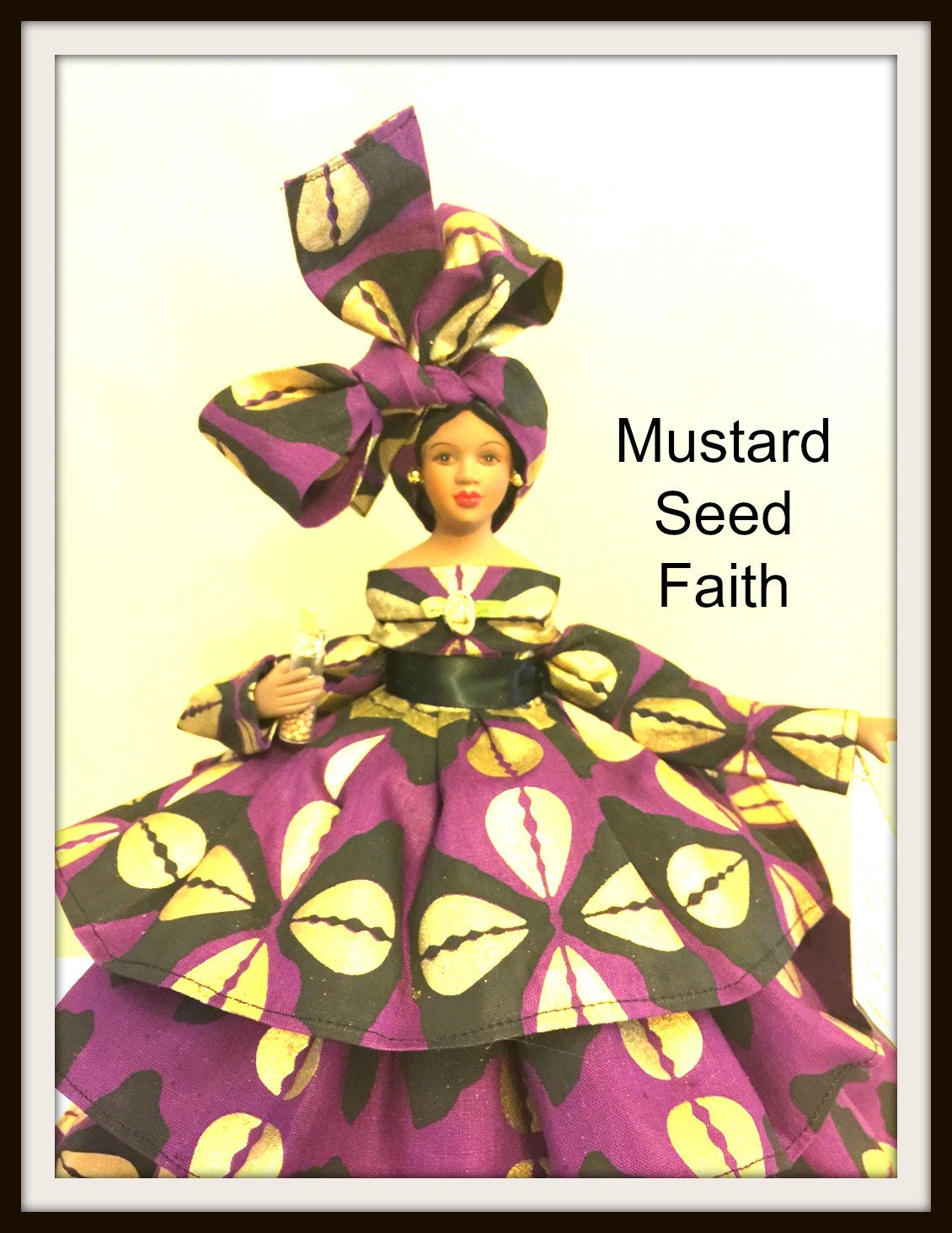 African American Inspirational Art Doll Black By Divineangelshop