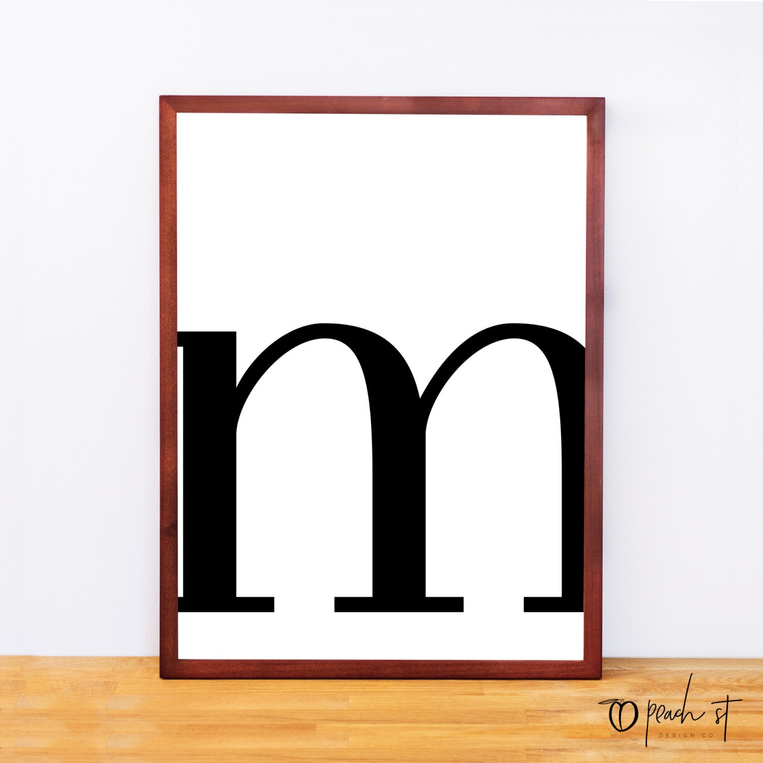 Serif Letter M Typography Print Letter Print Printable