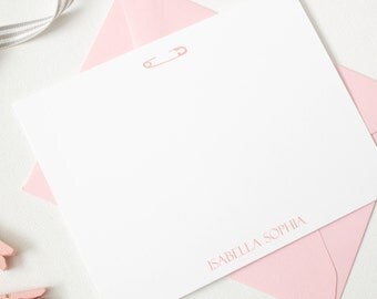 Personalized Baby Stationery | Personalized Baby Stationary | Personalized Baby Thank You Cards | Baby Shower Thank You Cards | Baby Gift