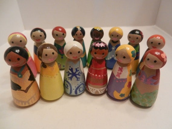 disney princess peg dolls