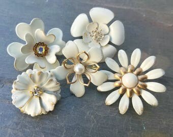Handcrafted Metal Enamel Flowers by AliciasOddities on Etsy