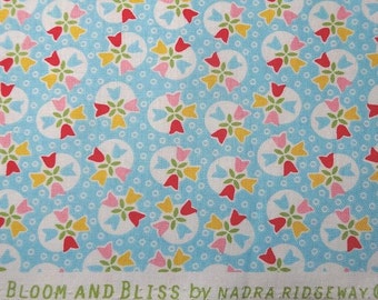 New Cotton Quilting Fabric, Bloom and Bliss in Blue, Riley Blake Designs, by Nadra Ridgeway, BY the YARD, 100% Cotton, Home Sewing Fabric,