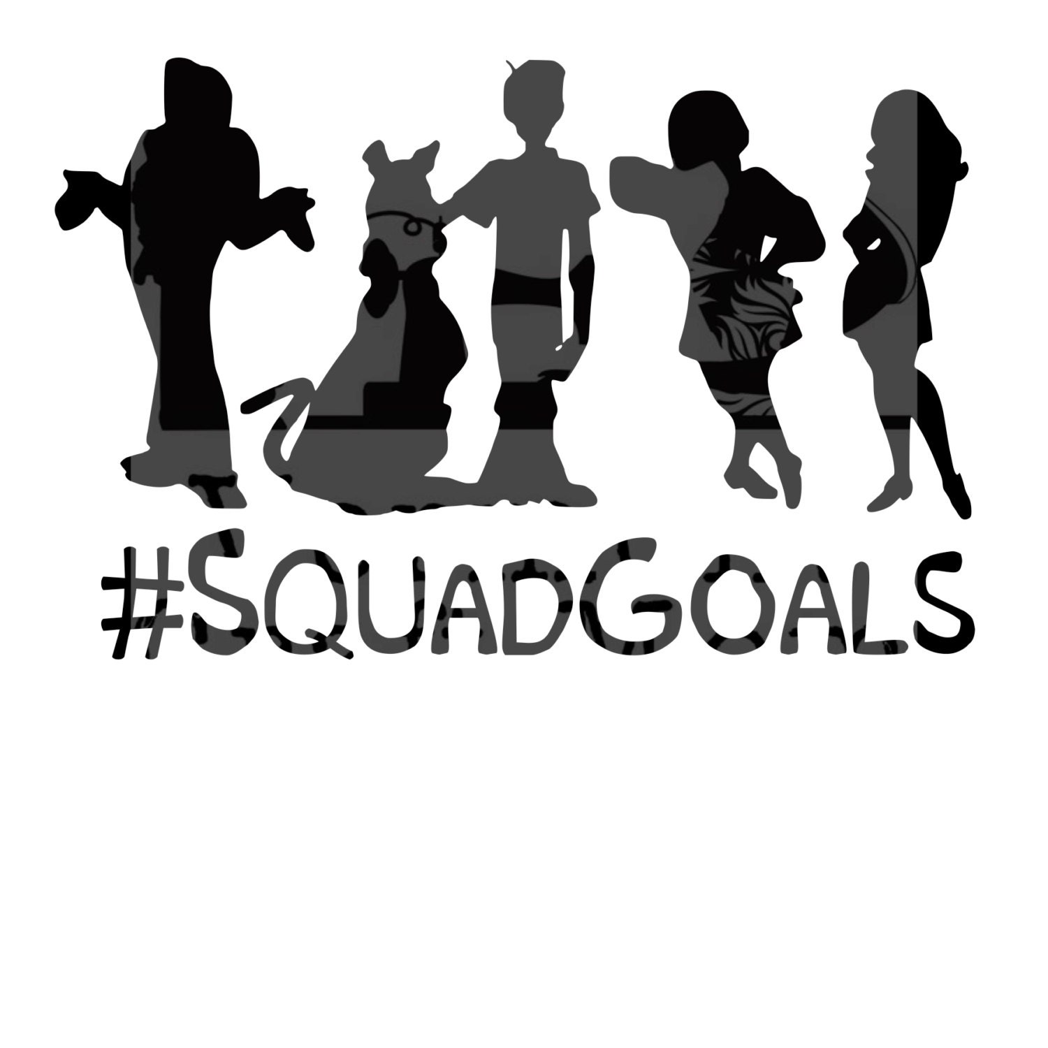 Download Scooby Doo #Squad Goals Cut File. .svg Scooby-Doo, Fred ...