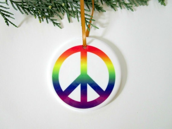 peace sign ornament rainbow pride lgbt by goldendaysdesigns peace sign ornament rainbow pride lgbt by goldendaysdesigns