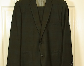 Men's Mid-60s Suit Mad Men Ocean's Eleven Rat Pack S-M Short 40" Chest 33" Waist 26-1/2" Inseam