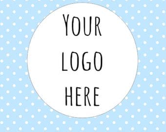 Business Logo Stickers Your Logo Here Personalised Custom Logo Stickers Business Labels Crafts Round Sizes Stickers