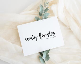 Premade Logo Design | Handwritten Logo | Photography Logo | Boutique Logo | Small Business Logo | Calligraphy Logo | PL-125