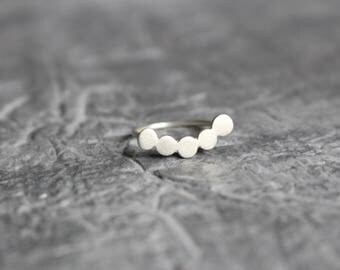 U ring, pebble ring, smile ring, Sterling silver ring, pebble inspired, geometric ring, minimalist ring, modern ring
