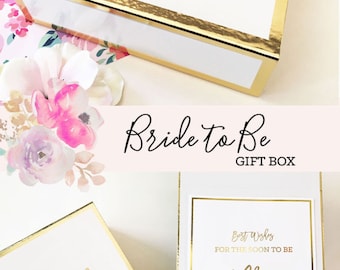 Bride Gift - Bridal Shower Gifts for Bride to Be Gift Bride Gift Basket Engagement Gift for Bride Gift Ideas Bride To be (EB3171BPW) EMPTY