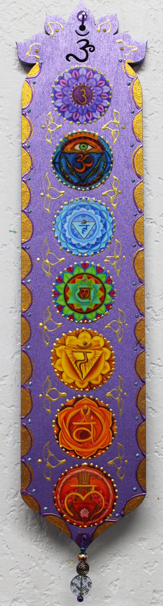 Chakra wall art meditation artzen wall decor by LoriFelixArtwork