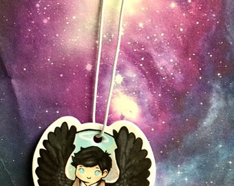 Castiel Supernatural Car Air Freshener keychain Scented coffee lavender