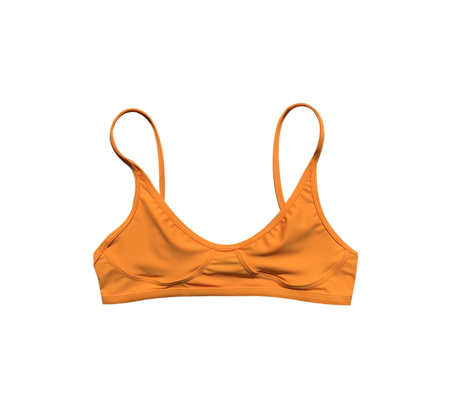 NEW Teardrop Crop Top Solar orange bikini bikini by GNASHswim