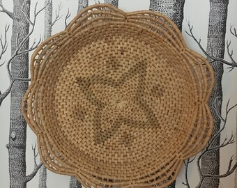Woven Basket Wall Decor flat wall basket | etsy Woven Basket Wall Decor flat wall basket | etsy